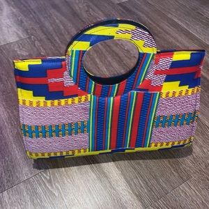 African print handbag